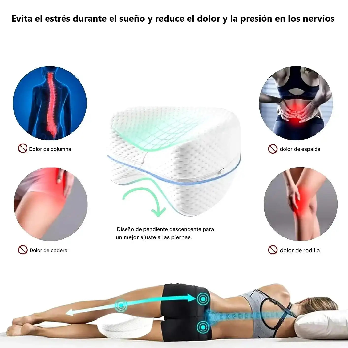 Suave Descanso – Almohada para Piernas y Espalda