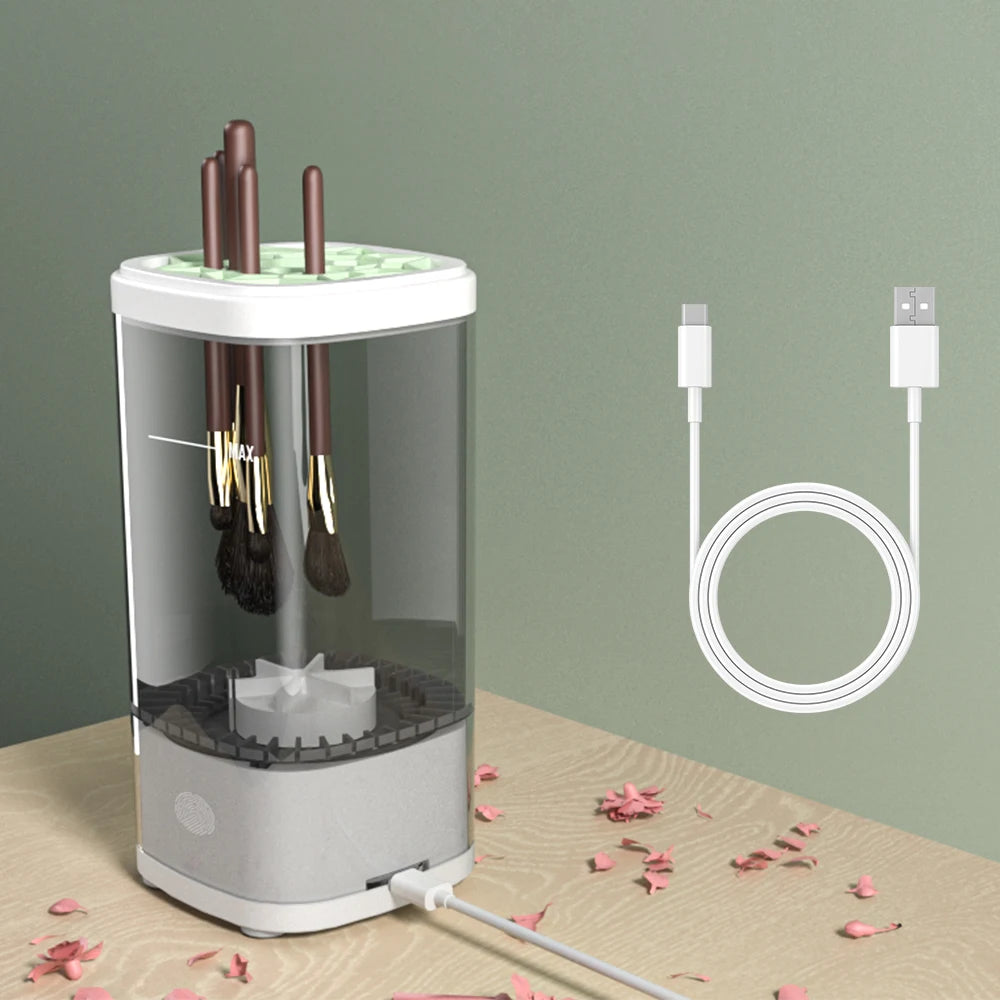 Limpiador de Brochas de Maquillaje Automático