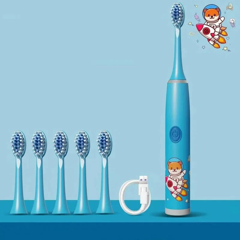 Cepillo Electrico para Niños 6 Cabezales
