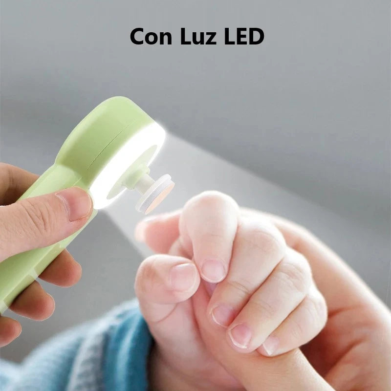 Cortauñas Eléctrico para Bebés con Luz Nocturna