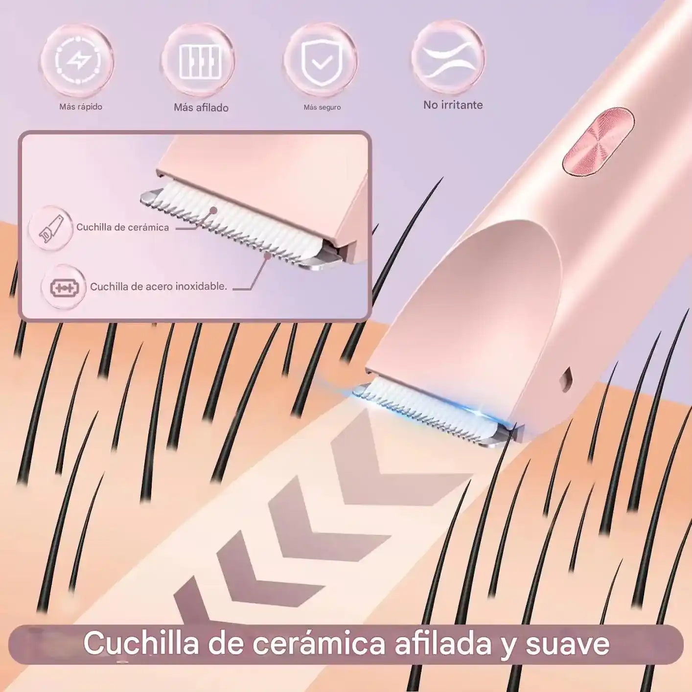 Depiladora Recargable y Resistente al agua | Velisse