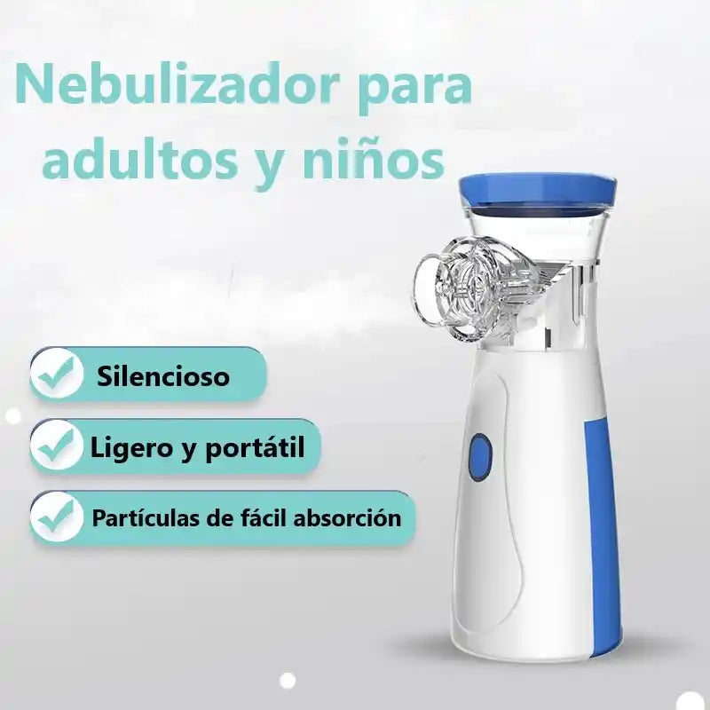 Nebulizador Portátil, Recargable y Silencioso - AeroZen