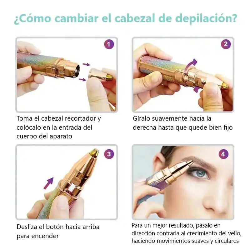 Cejatrim - Depilador de Cejas Recargable Indolora