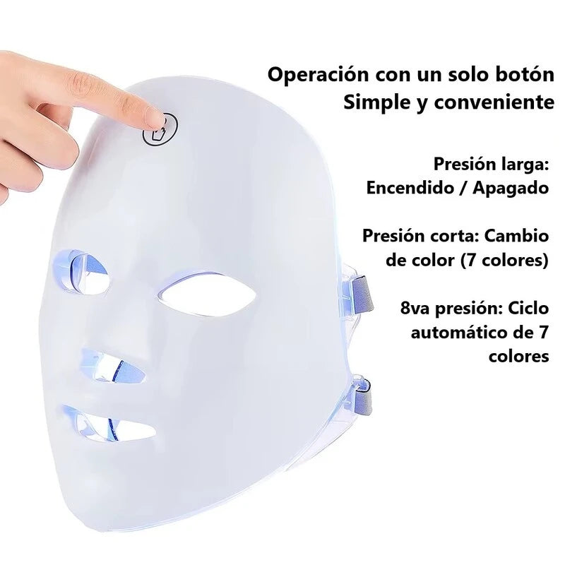 Máscara de fototerapia profesional para uso doméstico