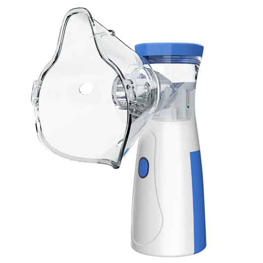 Nebulizador AeroZen portátil con mascarilla facial para adultos incluida - vista frontal