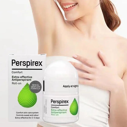 Perspirex Comfort roll-on para piel sensible - aplicar de noche en axila seca, protección 2 a 3 días