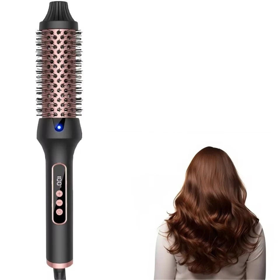 LumiBrush cepillo térmico con iones negativos - resultado de cabello con volumen y ondas naturales