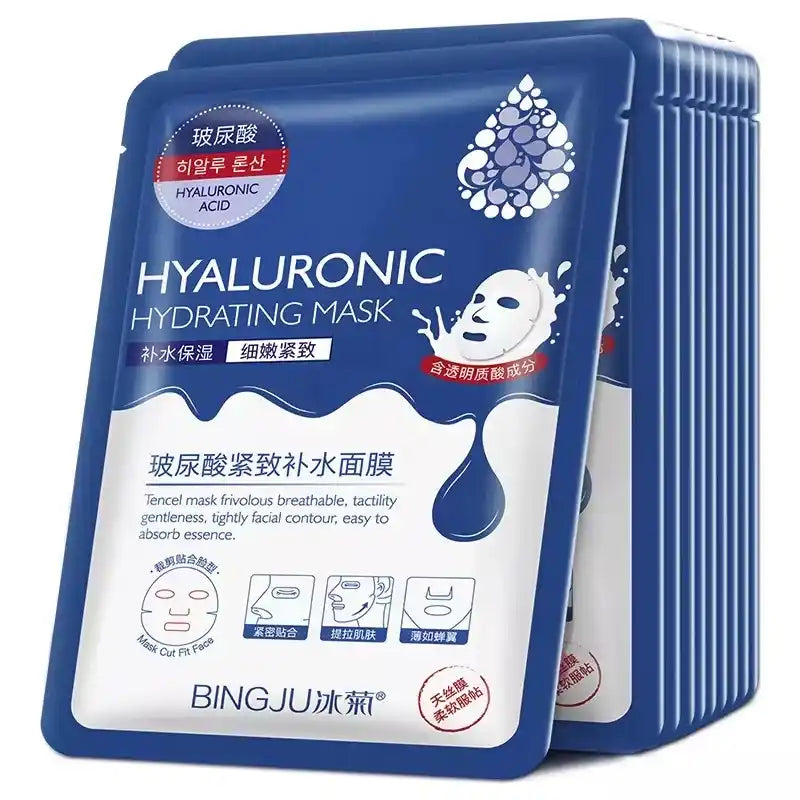 Mascarilla Facial Ácido Hialurónico Kit 10 Unidades